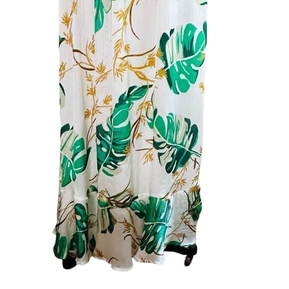 The Webster at Target Green and White Palm Print Strapless Maxi Dress size Small - Picture 6 of 16